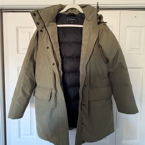 Everlane Green Parka Coat